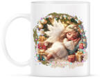 printfashion Karácsonyi angyal - Bögre - Fehér (14967330)