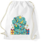 printfashion Karácsonyi Triceratops - Sportzsák, Tornazsák - Fehér (14756950)