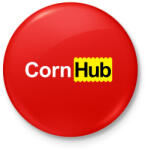 printfashion cornhub - Kitűző, hűtőmágnes - Piros (3111860)