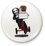 printfashion Fűrész & ET - Kitűző, hűtőmágnes - Fehér (3081827)