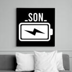 printfashion Battery - son - Vászonkép - Fekete (6650656)