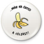 printfashion BANANA2 - Kitűző, hűtőmágnes - Fehér (9978589)
