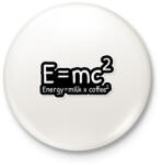 printfashion E=mc2 - Kitűző, hűtőmágnes - Fehér (4212701)