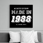 printfashion 1988 - Vászonkép - Fekete (6655518)
