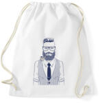 printfashion Retro Hipster - Sportzsák, Tornazsák - Fehér (1253238)