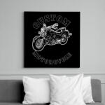 printfashion custom motorcycle - Vászonkép - Fekete (11596792)