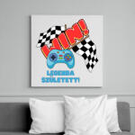 printfashion Gamer legenda született - Vászonkép - Fehér (14032812)