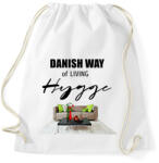 printfashion danish way of living hygge - Sportzsák, Tornazsák - Fehér (1875638)
