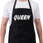 printfashion 3D queen - Kötény - Fekete (13037773)