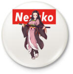 printfashion Nezuko - Kitűző, hűtőmágnes - Fehér (5416101)