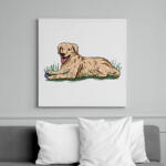 printfashion Labrador - Vászonkép - Fehér (13498973)