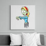 printfashion Zombie girl - Vászonkép - Fehér (6623681)