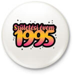 printfashion Születésem éve - Évszámmal - Kitűző, hűtőmágnes - Fehér (7153040)