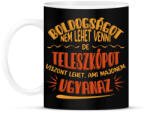 printfashion Boldogság - Teleszkóp - Bögre - Fekete (9727757)