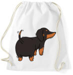 printfashion Tacskó - Sportzsák, Tornazsák - Fehér (13060947)