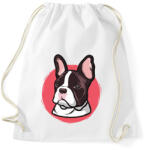 printfashion Bulldog - Sportzsák, Tornazsák - Fehér (2949181)