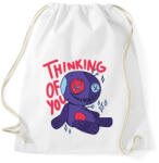printfashion Horror figura - rád gondolok - Sportzsák, Tornazsák - Fehér (5527351)