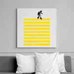 printfashion Slide on stripes - Vászonkép - Fehér (6621240)