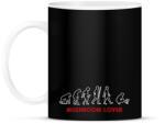 printfashion Mushroom lover (sötét) - Bögre - Fekete (999365)