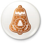 printfashion Mézeskalács csengő - Kitűző, hűtőmágnes - Fehér (11220905)