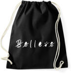 printfashion Believe - Sportzsák, Tornazsák - Fekete (5239240)
