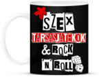 printfashion Szex, Társasjátékok & Rock 'n' Roll - Bögre - Fekete (16796886)