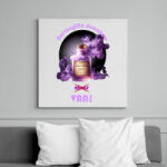 printfashion Halványlila dunszt - Vászonkép - Fehér (15893817)