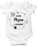 printfashion Legjobb papa a galaxisban - Baba Body - Fehér (6607567)