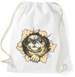 printfashion Mopsz - Sportzsák, Tornazsák - Fehér (12035883)