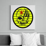 printfashion Koponya crew - Vászonkép - Fehér (6628448)