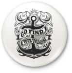 printfashion Keresd a kincsedet - Kitűző, hűtőmágnes - Fehér (3073508)