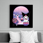 printfashion kuromi cupcake - Vászonkép - Fekete (14983622)