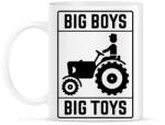printfashion Big boys big toys - traktoros - Bögre - Fehér (1196700)
