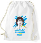 printfashion Diego Maradona 1 - Sportzsák, Tornazsák - Fehér (4090401)