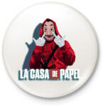 printfashion La casa de papel art - Kitűző, hűtőmágnes - Fehér (4896080)