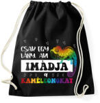 printfashion Egy lány - Kaméleon - Sportzsák, Tornazsák - Fekete (10865278)
