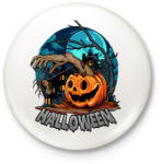 printfashion Halloween tökös minta - Kitűző, hűtőmágnes - Fehér (9454943)
