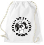 printfashion Best Gamer - Sportzsák, Tornazsák - Fehér (5259549)
