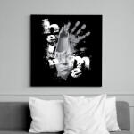 printfashion helpmeprojectwh-01 - Vászonkép - Fekete (6644028)