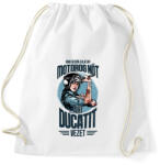 printfashion Sose becsülj alá egy motoros nőt - Ducati - Sportzsák, Tornazsák - Fehér (4342858)