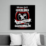 printfashion Gázszerelők - Vászonkép - Fekete (6645523)