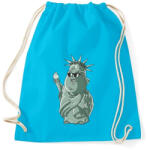 printfashion Szabadság-szobor - Sportzsák, Tornazsák - Surf blue (293255)