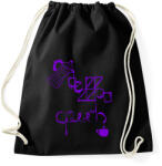 printfashion CoffeeQueenPurple - Sportzsák, Tornazsák - Fekete (5582315)