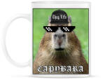 printfashion Thug Life Capybara - Bögre - Fehér (13758016)