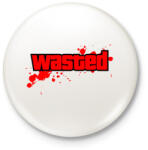printfashion wasted - Kitűző, hűtőmágnes - Fehér (3083478)