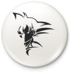 printfashion son goku dragon ball - Kitűző, hűtőmágnes - Fehér (4623307)