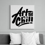 printfashion Art and chill! - Vászonkép - Fehér (6628697)