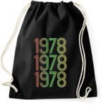 printfashion 1978 - Sportzsák, Tornazsák - Fekete (4275247)