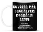 printfashion Egyszer már próbáltam normális lenni. . . - Bögre - Fekete (16605539)