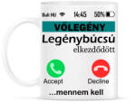 printfashion legénybúcsú telefonos vőlegény - Bögre - Fehér (6345207)